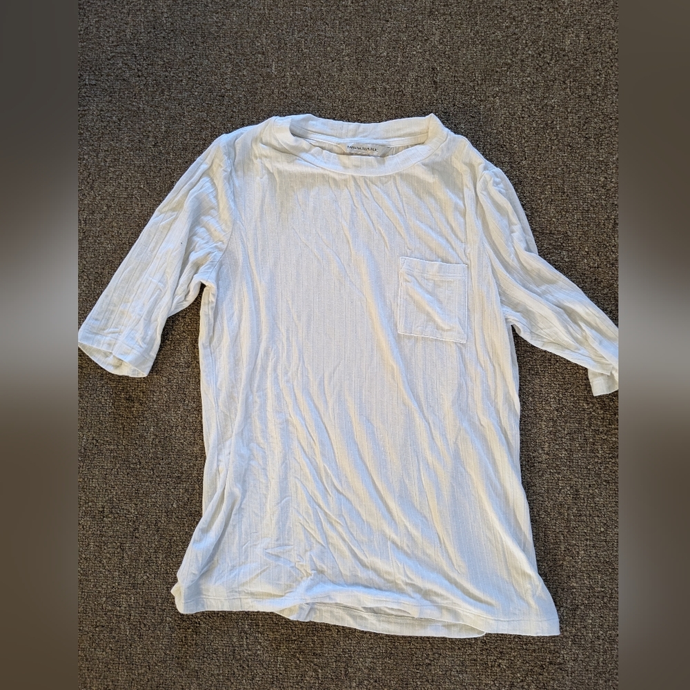 Banana Republic high neck pocket shirt